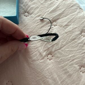 Black infinity bracelet